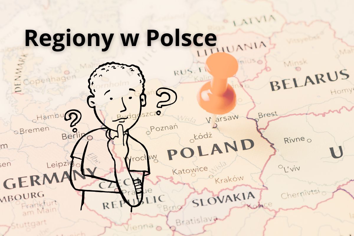 Mapa Polski i jej regiony
